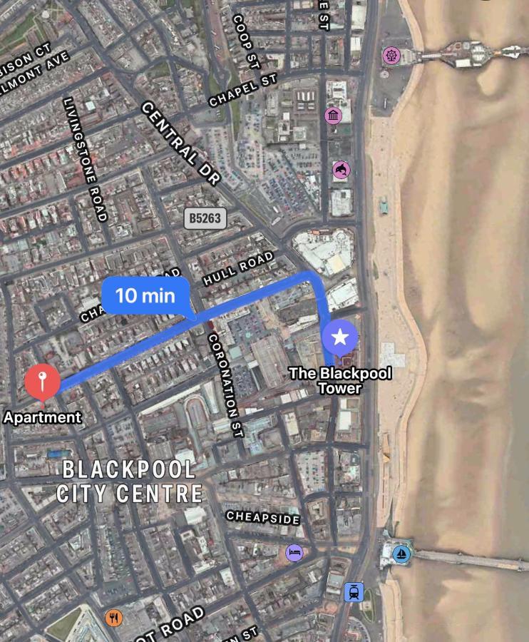 Safari Apartment, Free Parking, 10Min Walk To Blackpool Tower, Sleeps 12 Ngoại thất bức ảnh